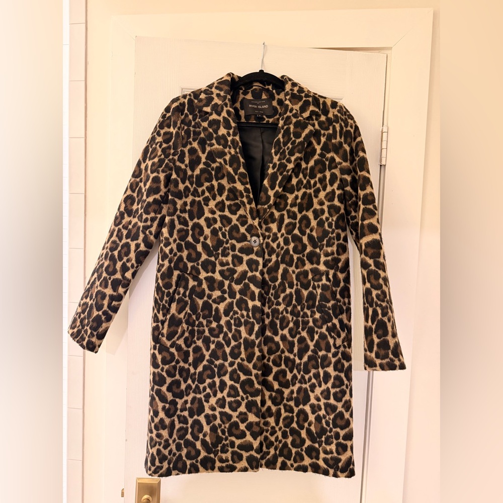 River Island Leopard Print Coat